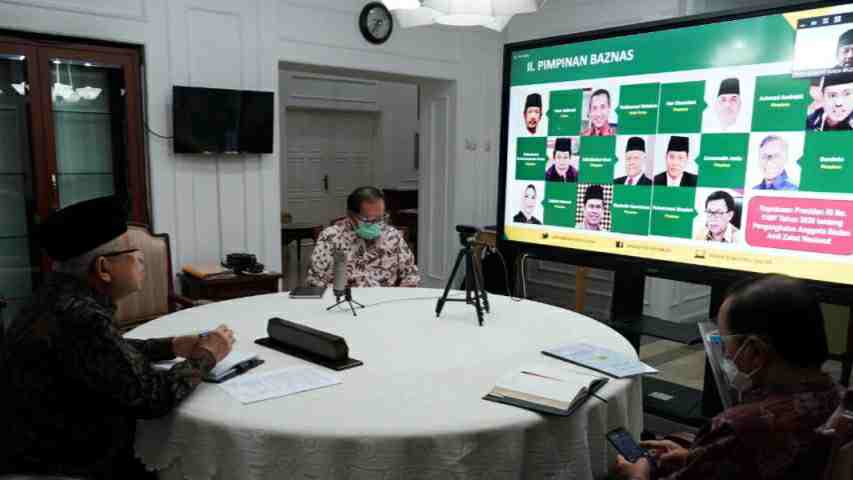 Wapres Ma’ruf Amin menerima para pengurus Baznas