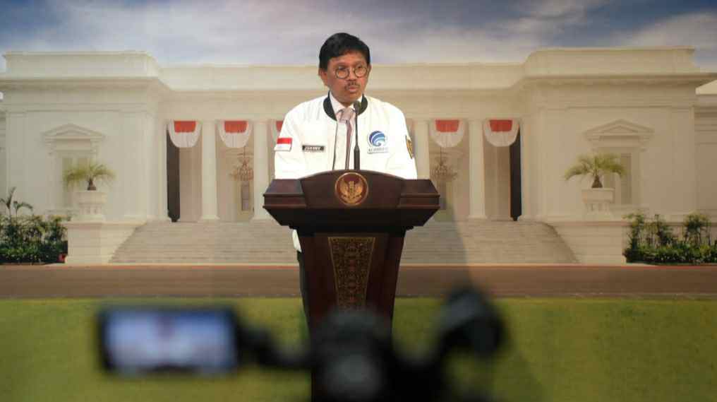 Menkominfo Johnny Gerard Plate 