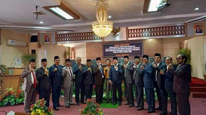 Paripurna penetapan walikota dan wakil walikota Sungai Penuh 