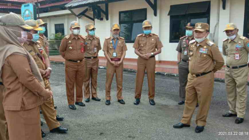 Al Haris usai pimpin apel pagi