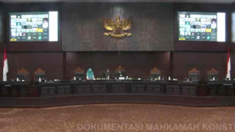 Sidang live pembacaan putusan MK