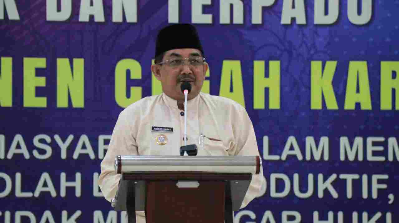 Anwar Sadat saat hadiri Gerakan Bersama Serentak dan Terpadu Polres Tanjab Barat
