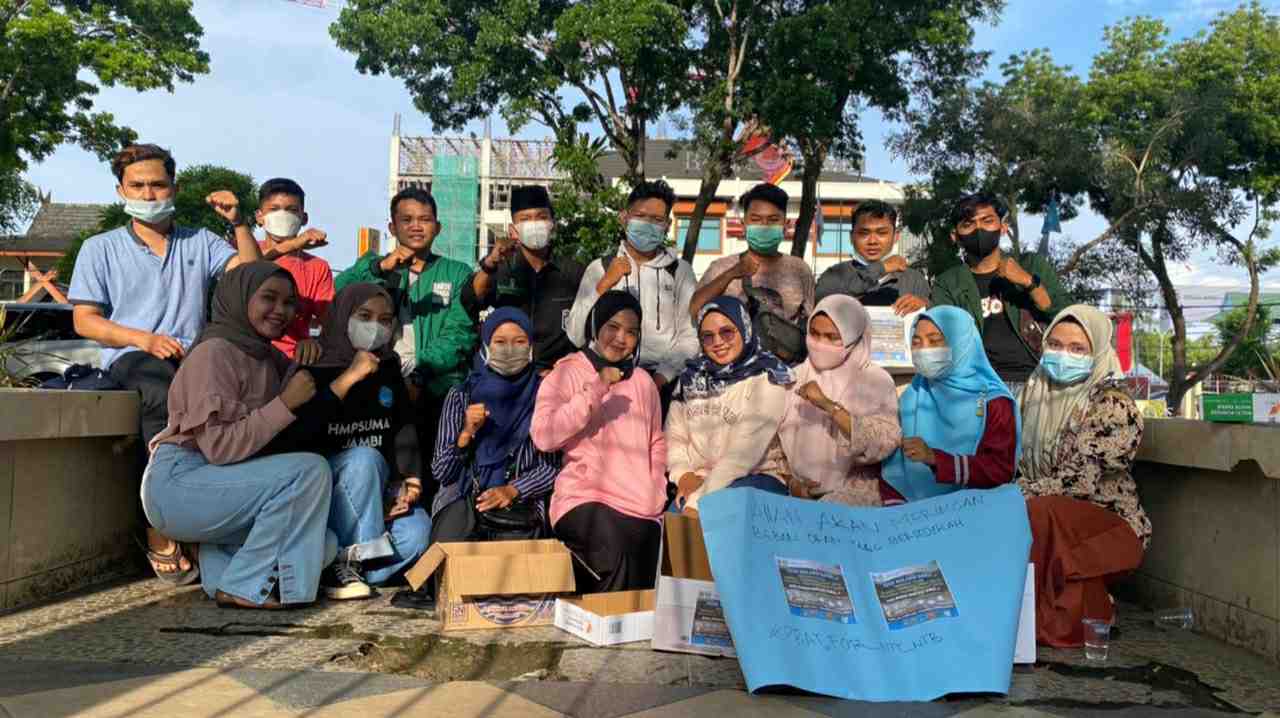 HMPM Jambi saat galang dana bencana alam NTT dan NTB