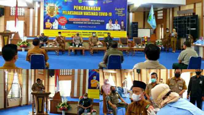 Pencanangan pelaksanaan vakisnasi Covid-19 Kota Sungai Penuh