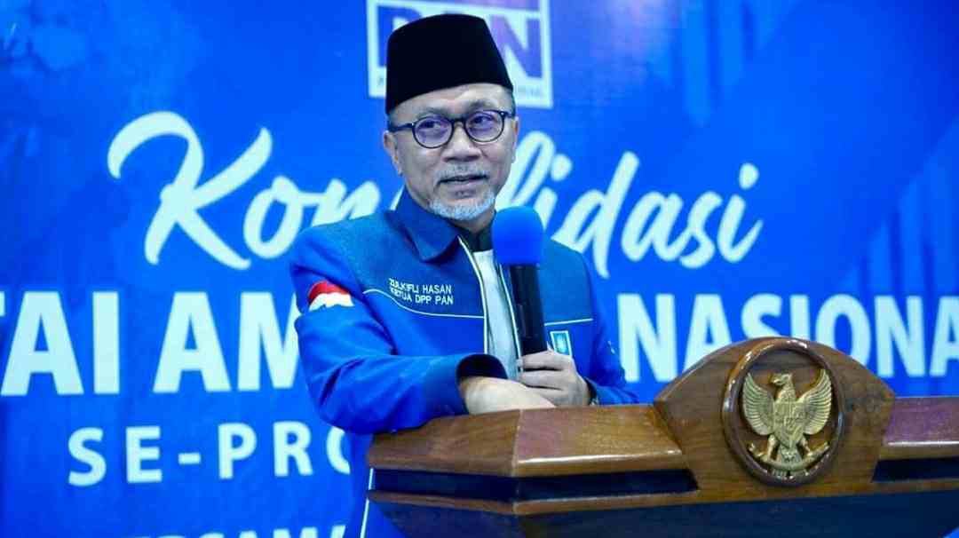 Ketum PAN Zulkifli Hasan saat hadir kosolidasi bersama kader PAN Provinsi Jambi