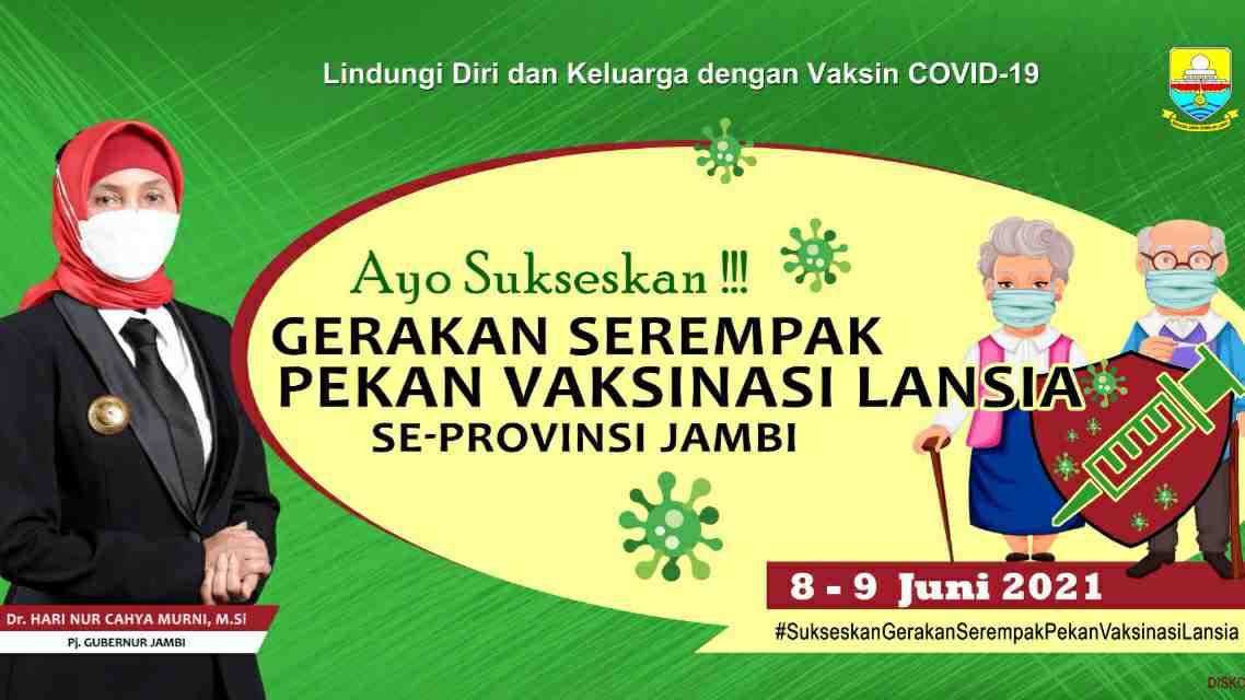 Gerakan vaksinasi lansia se-Provinsi Jambi