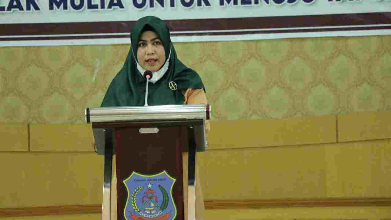 Ketua TP PKK Tanjab Barat, Hj Fadhilah Sadat