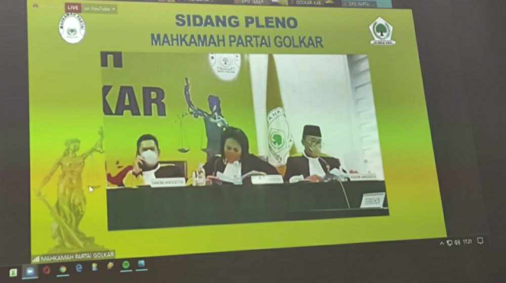 Sidang pleno putusan perkara kepengurusan DPD II Golkar Kota Jambi