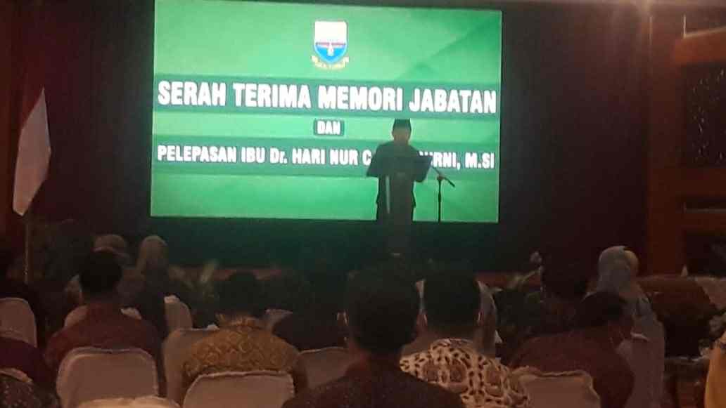Al Haris saat sambutan di serah terima jabatan dan perpisahan Pj Gubernur Jambi 