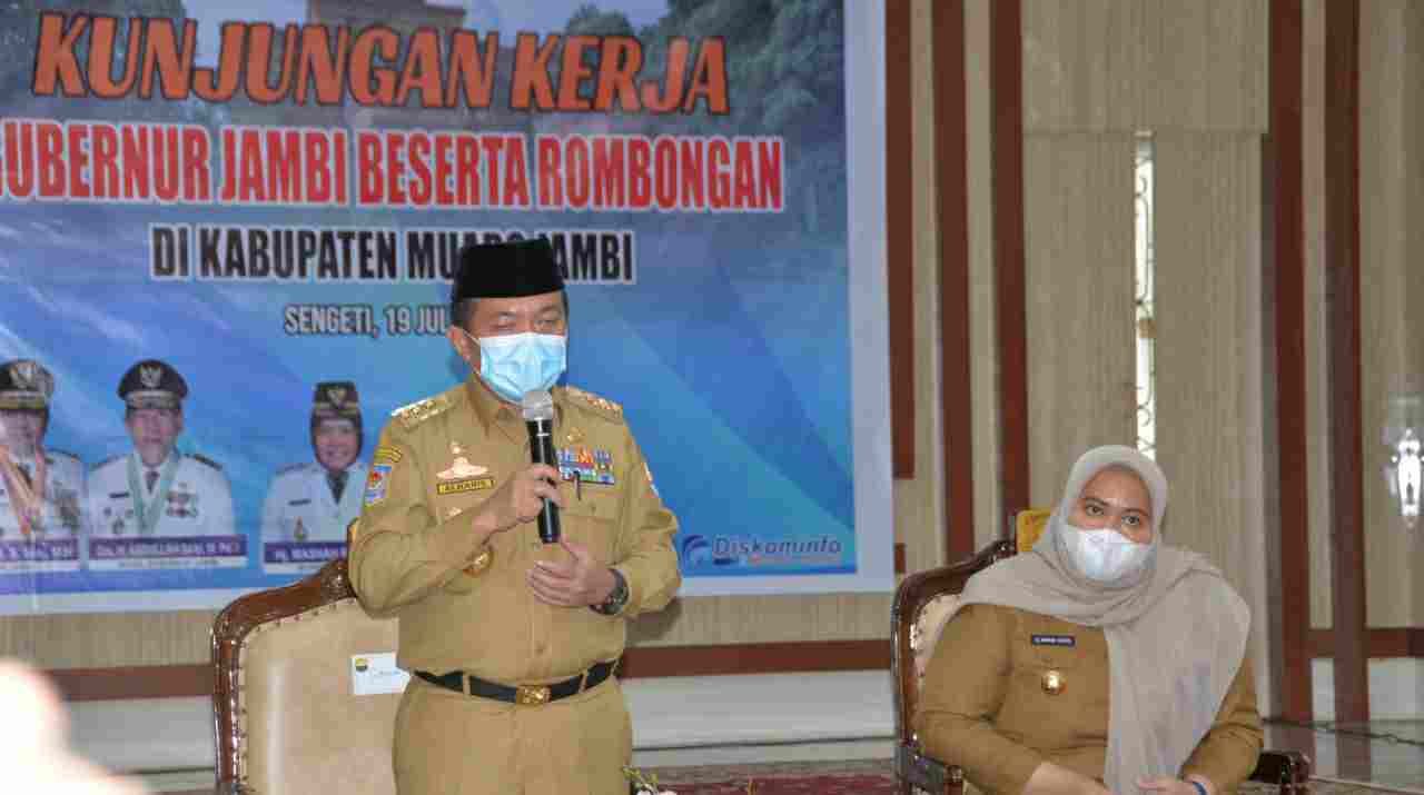 Gubernur Al Haris saat kunjungan kerja ke Muaro Jambi 