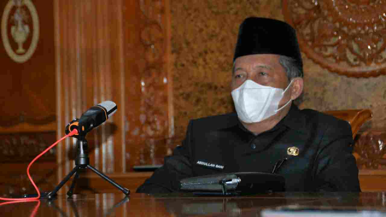 Wagub Abdullah Sani saat ikuti webinar sosialisasi indeks inovasi daerah