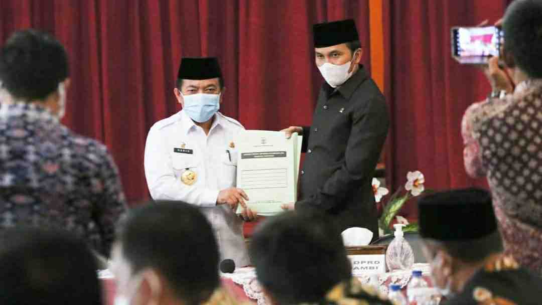 Gubernur Jambi, Al Haris dan Ketua DPRD Provinsi Jambi, Edi Purwanto