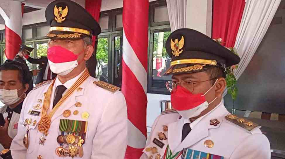 Walikota Jambi, Fasha (kiri) dan Wawako Maulana