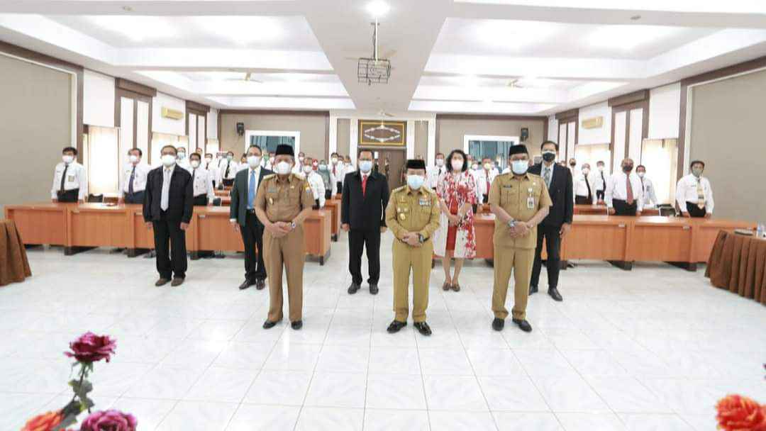 Gubernur Al Haris dan Wagub Abdullah Sani saat buka Job Fit JPT Pratama lingkup Pemprov Jambi 
