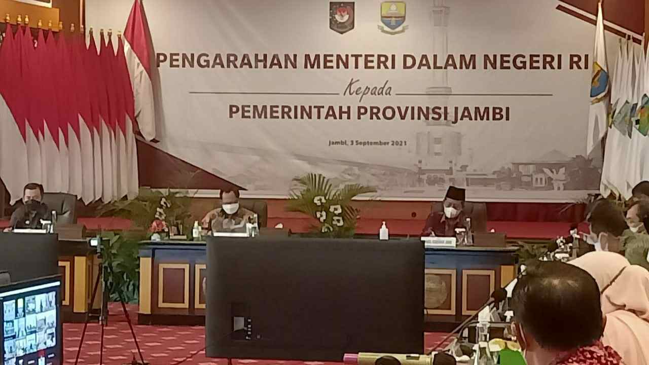 Pengarahan Mendagri Tito Karnavian kepada Pemprov Jambi 