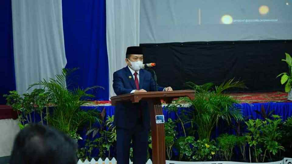 Gubernur Al Haris saat hadiri peringatan HUT RRI ke-76 di LPP RRI Jambi