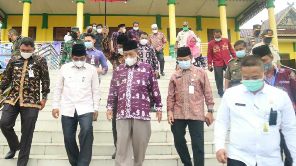Wagub Abdullah Sani saat tinjau persiapan MTQ ke-50 Provinsi Jambi di Kuala Tungkal