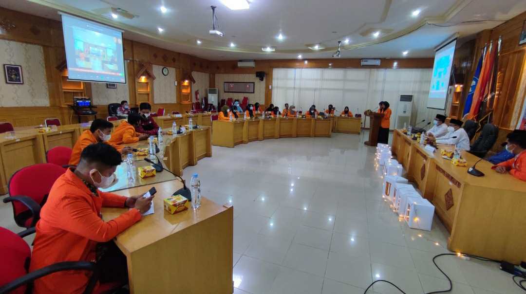 Rapat persiapan MTQ Mahasiswa Nasional oleh UKM PTQ Ar-Rayhaan Universitas Jambi