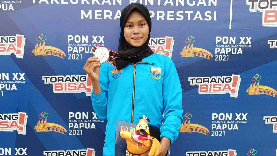 Atlet dayung Jambi, Mutiara Rahma Putri peraih medali perak di PON Papua