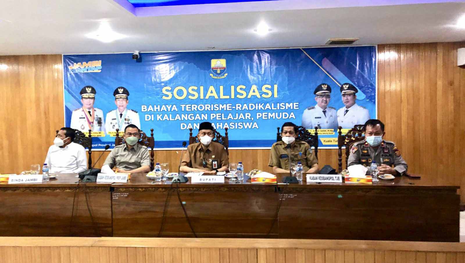 Kesbangpol Provinsi Jambi saat adakan sosialisasi bahaya terorisme-radikalisme