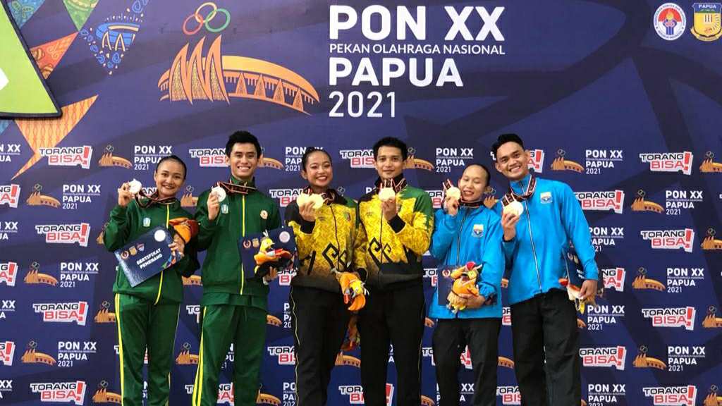 Atlet senam aerobik Jambi peraih medali perak dan perunggu di PON Papua