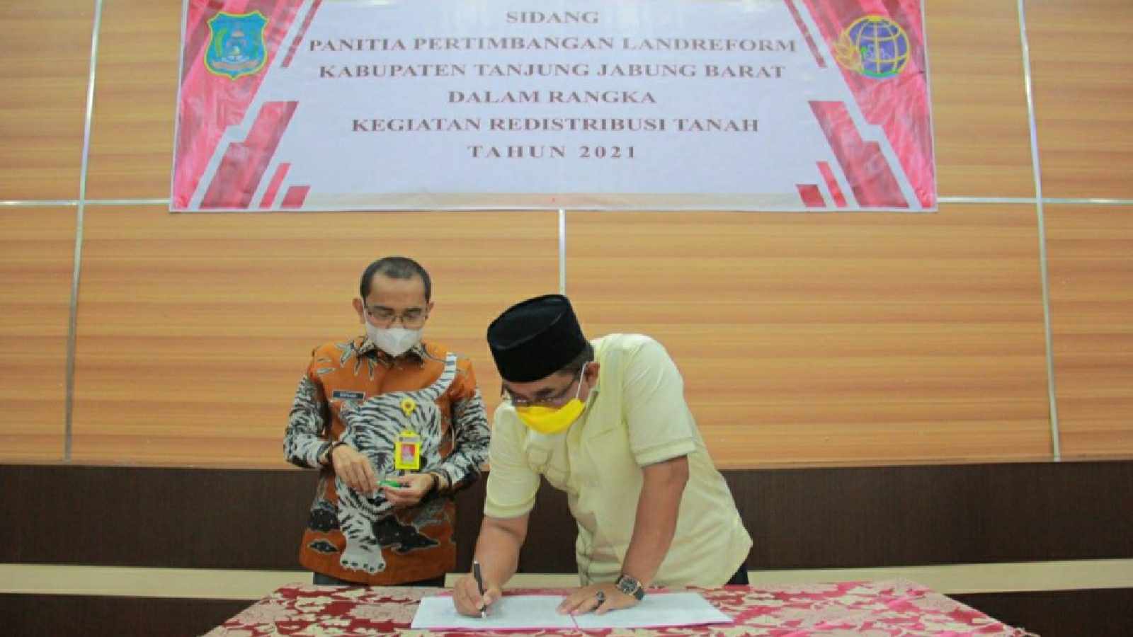 Bupati Anwar Sadat saat hadiri sidang PPL