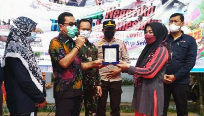 Sekda Sapril saat hadiri peringatan Hari Kesehatan Nasional ke-57