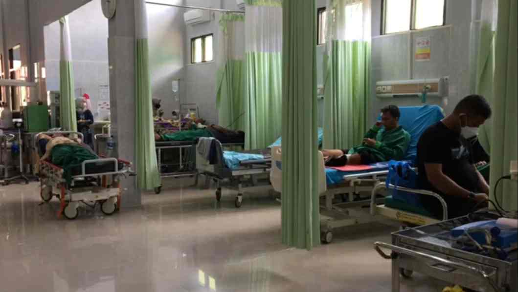 Penumpang spead boad Diva Expres yang dirawat di RSUD Daud Arif Kuala Tungkal 