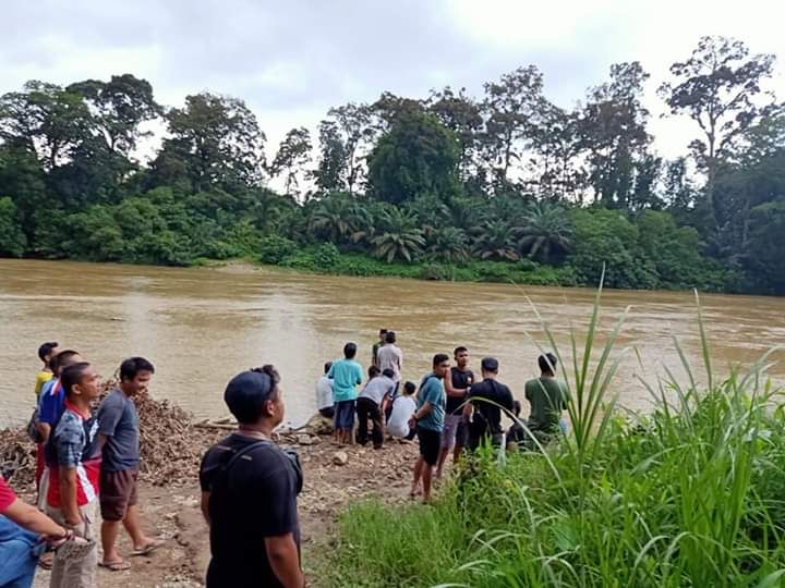 Lokasi diduga tempat korban hanyut