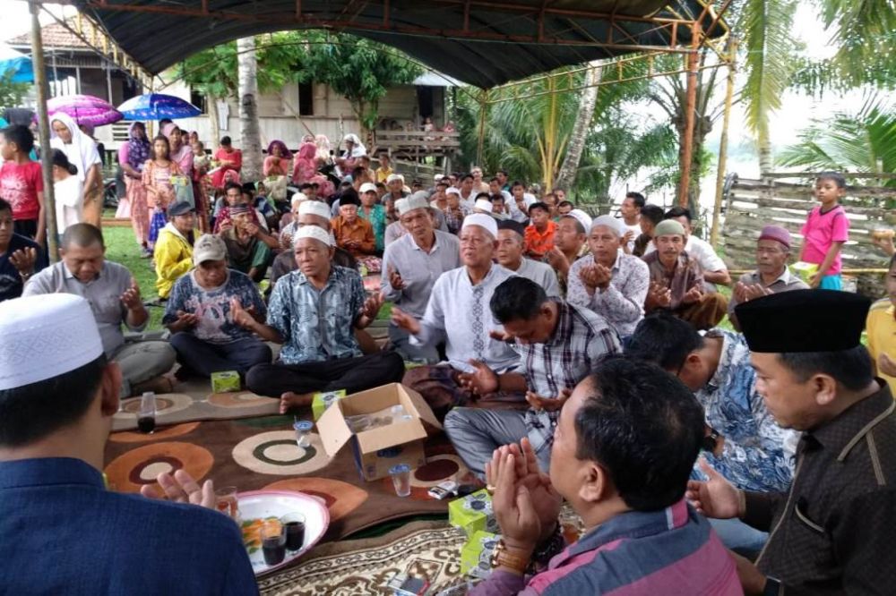Al Haris saat safari politik di Mersam, Kabupaten Batanghari