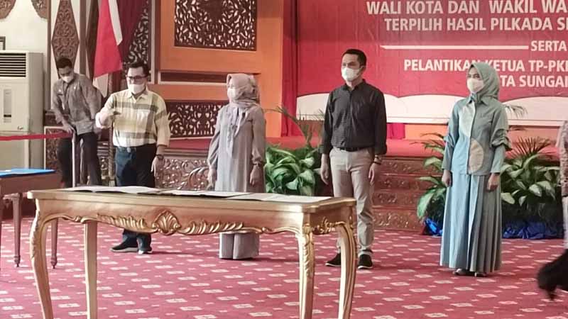 Gladi bersih pelantikan walikota dan wakil walikota Sungai Penuh terpilih