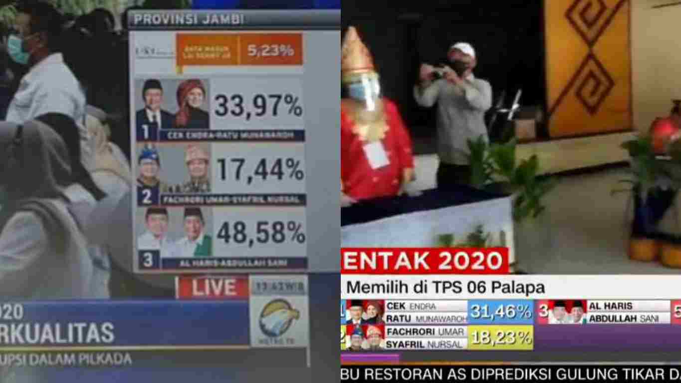 Hasil Quick Count CNN Indonesia dan Metro TV