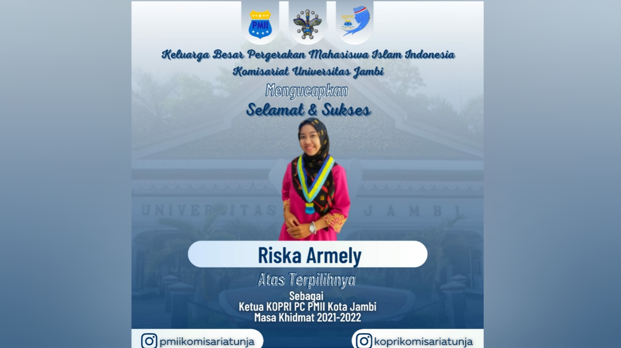 Ketua KOPRI PMII Kota Jambi 2021-2022, Riska Armely