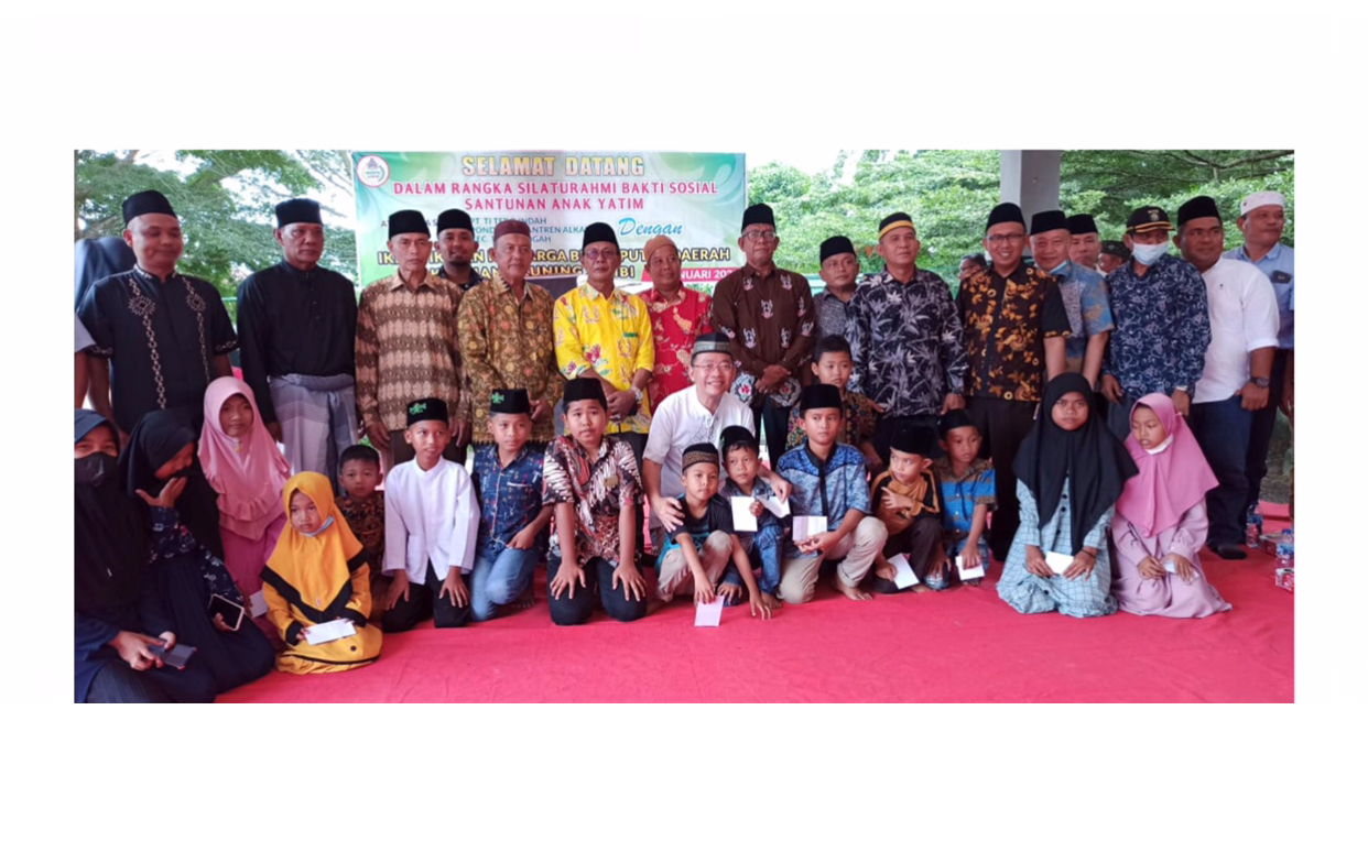 Petrus Tjandra, Direktur Utama PT. Tebo Indah saat silaturahmi dengan IKBPD Kuamang Kuning Jambi 