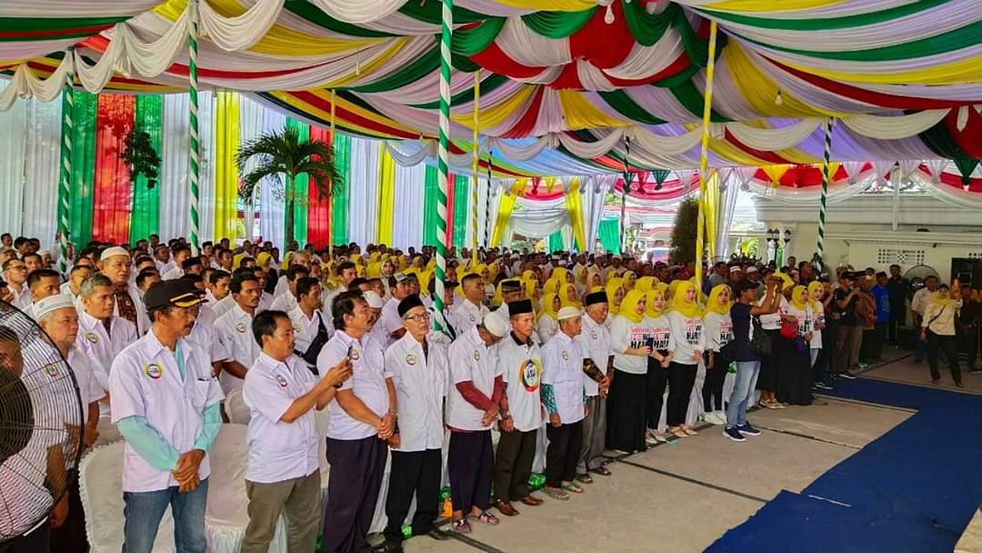 Suasana pelantikan tim Al Haris di Kabupaten Sarolangun 