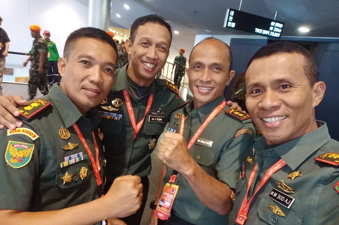 Dandim 0420/Sarko saat hadiri Rakornas Penanggulangan Bencana 2020 