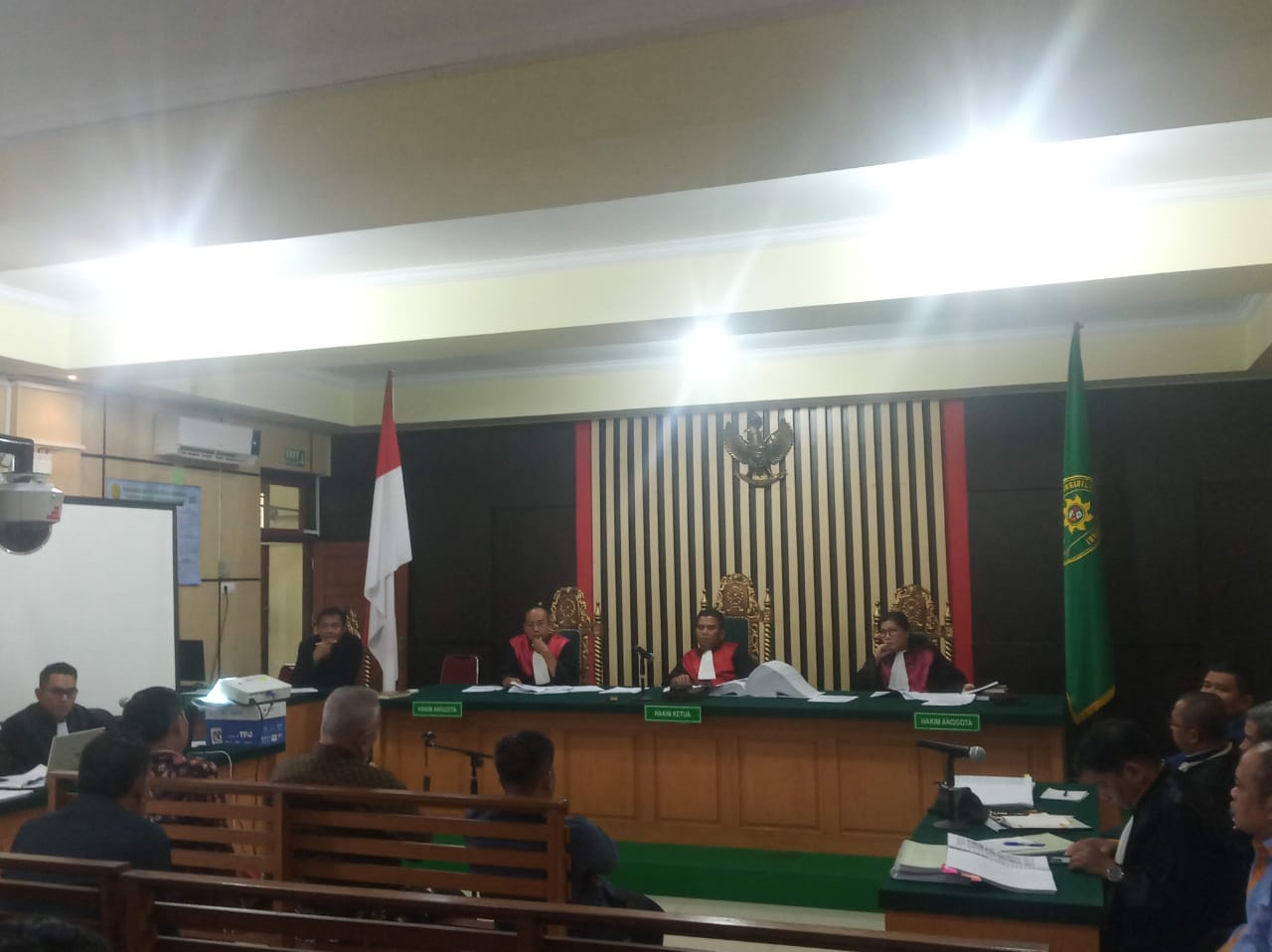 Para saksi saat memberikan keterangan di Pengadilan Tipikor Jambi 