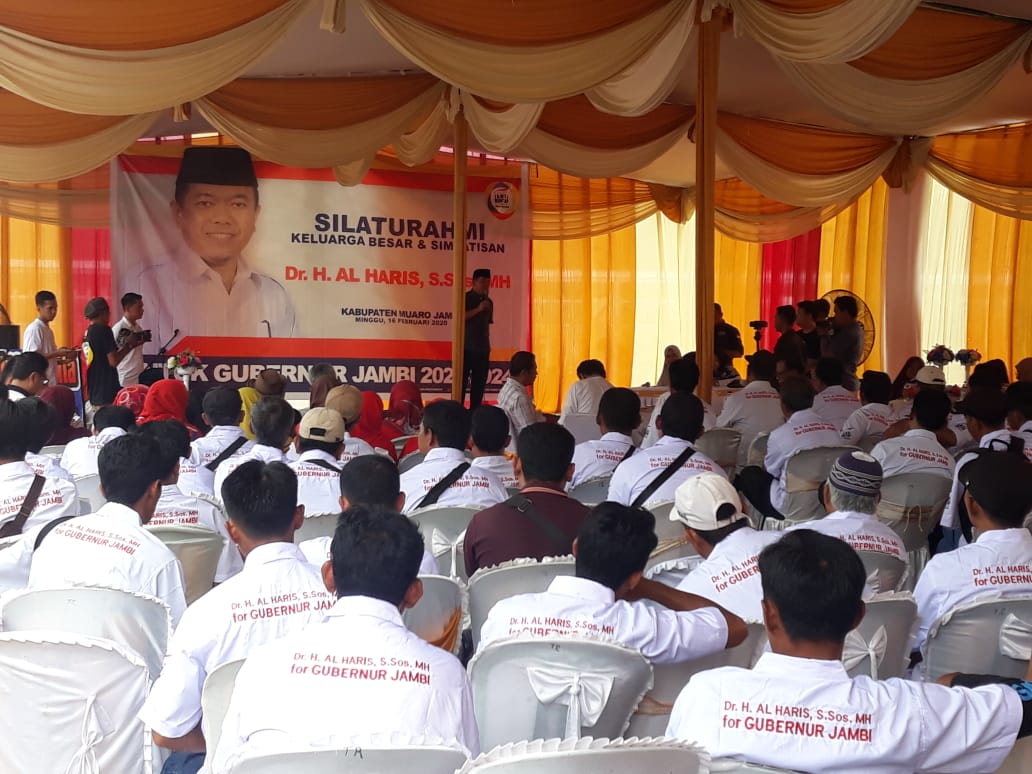 Bagaikan Jambi, Al Haris saat pelantikan tim di Muara Jambi