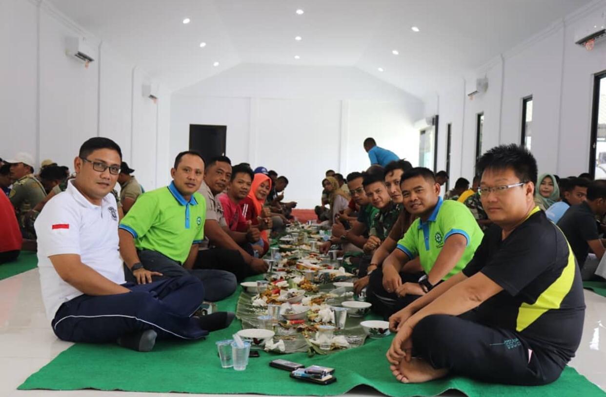 Kodim 0419/Tanjab bersama Kapolres Tanjab Barat saat gelar coffe morning bersama rekan pers.