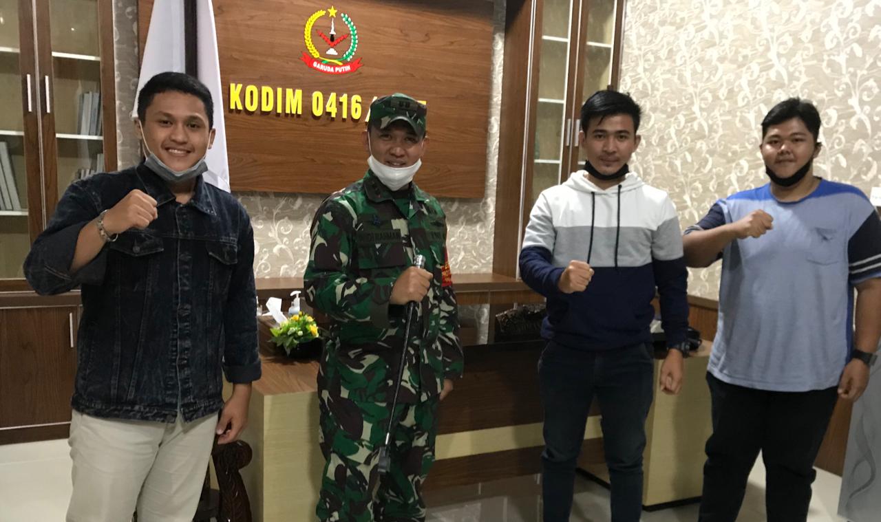 PERMAHI dan GBRK saat bersama Dandim Kodim 0416 BUTE Letkol Widi Rahman