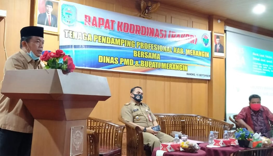 Al Haris saat hadiri Rakor Pendamping Desa