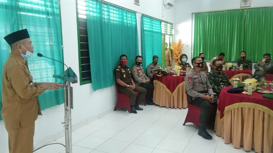 Mashuri saat peringati HUT TNI ke 75 di Makodim 0420/Sarko