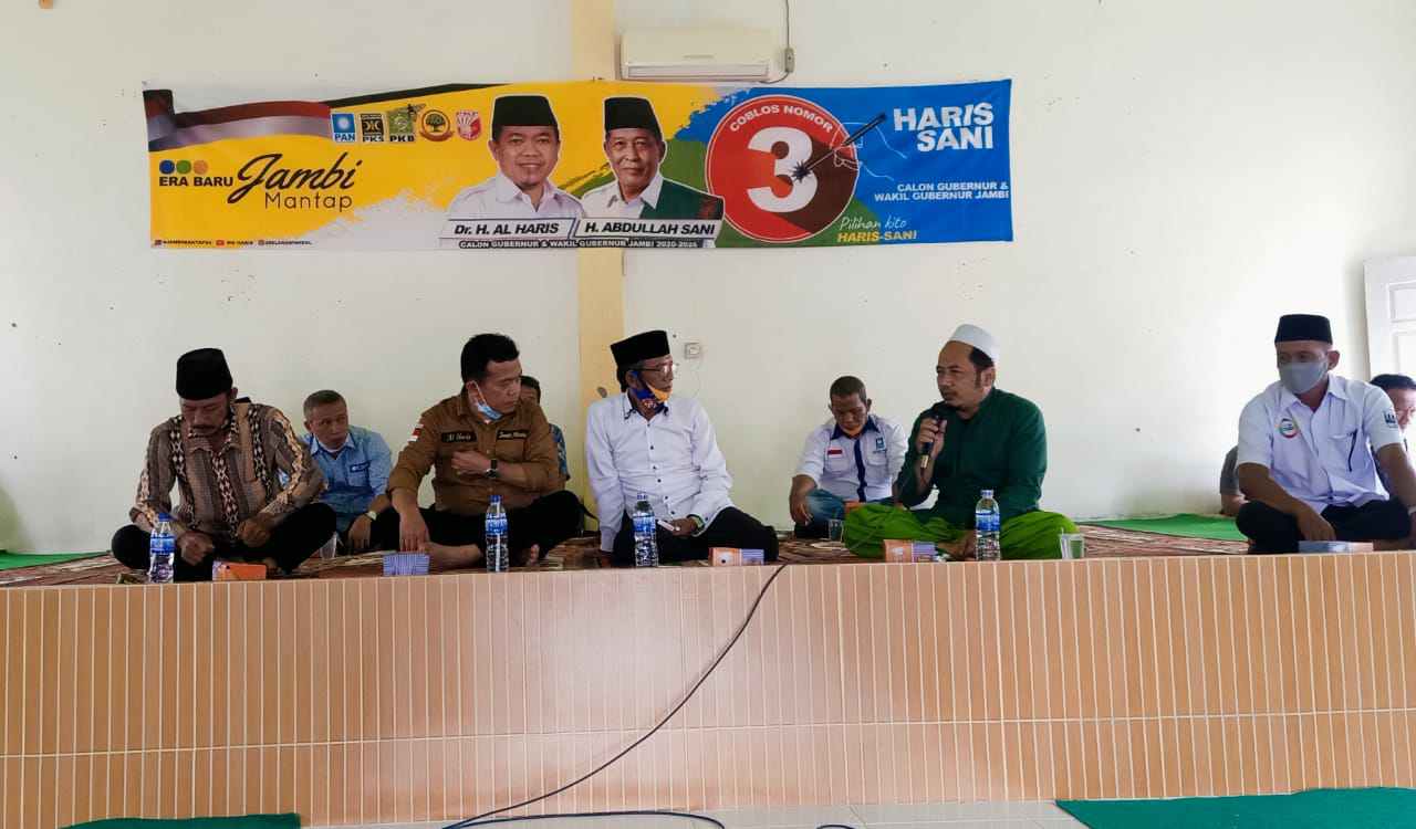 Al Haris saat silaturahmi di Sungai Bahar, Muaro Jambi