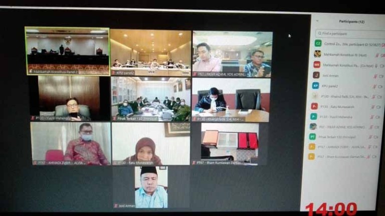 Sidang sengketa Pilgub Jambi