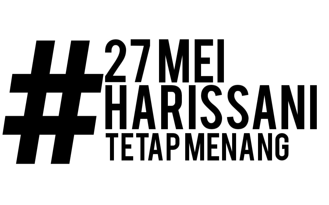 Hastag tagar Al Haris Sani menang (ilustrasi)