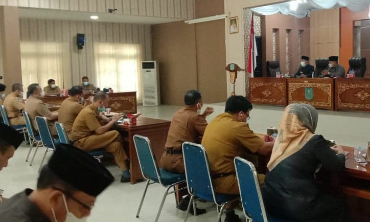 Rapat OPD Merangin menyikapi kasus Covid-19