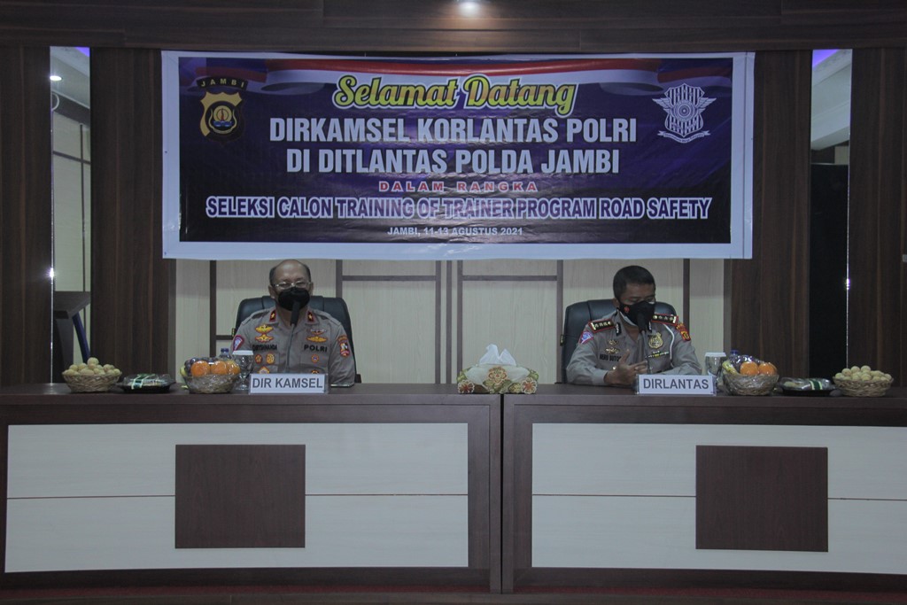 TOT Korlantas Polri saar seleksi Trainer Indonesia SDC di Polda Jambi