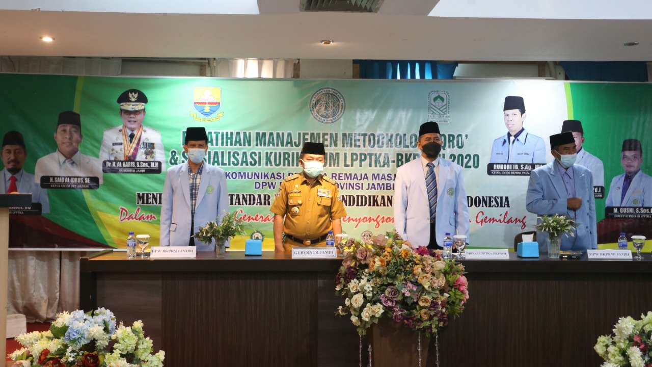 Gubernur Al Haris saat buka acara pelatihan metode Iqro'