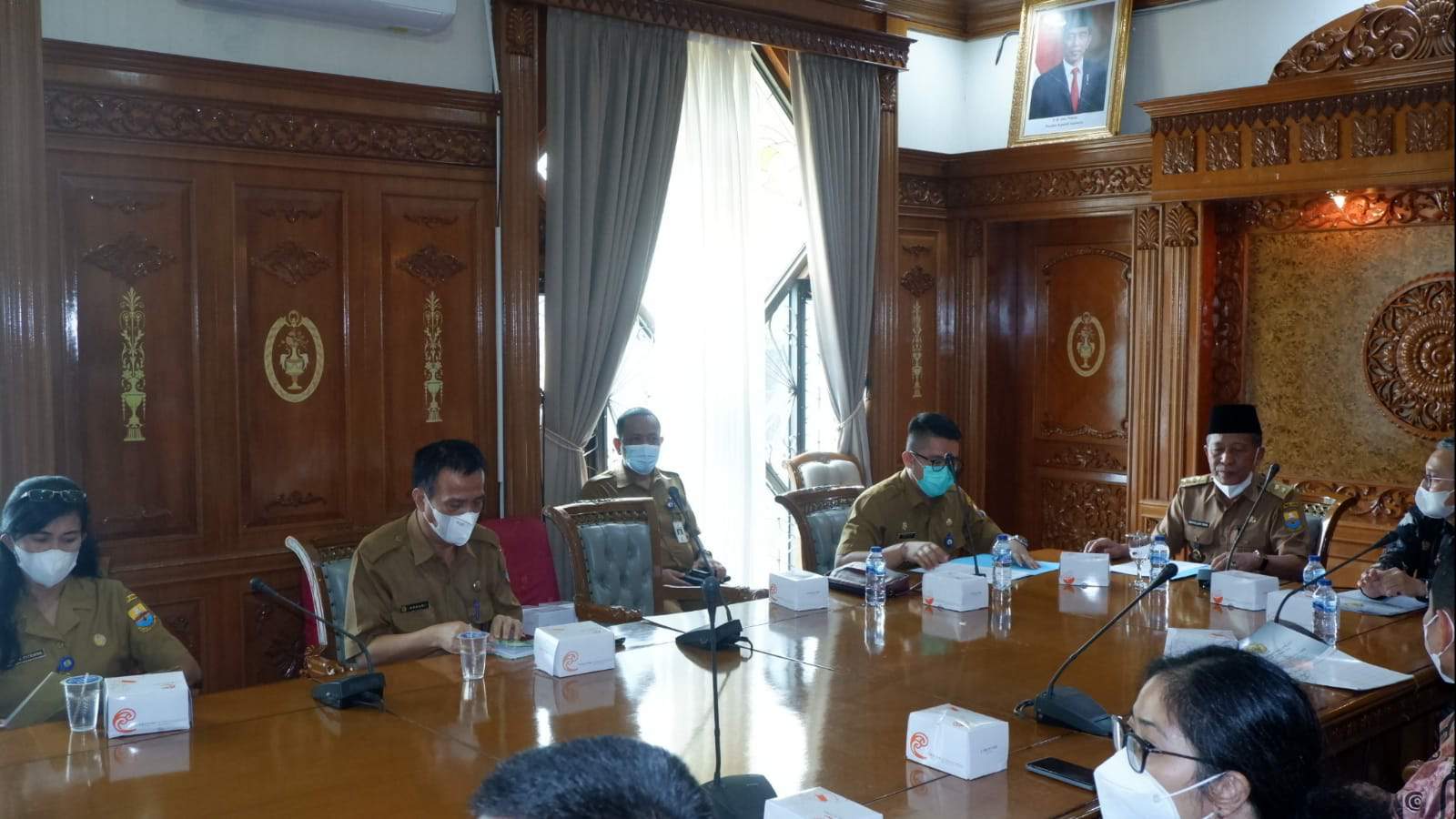 Wagub Abdullah Sani saat pertemuan dengan perwakilan BPK RI