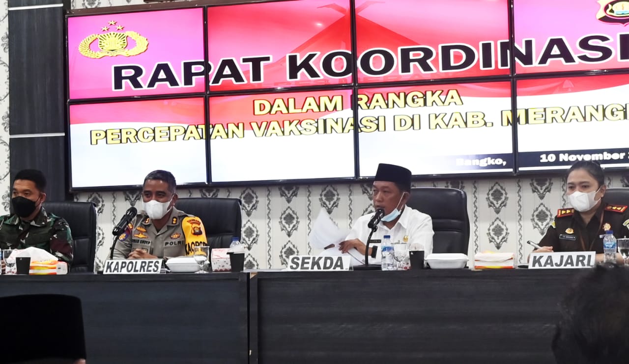 Rakor target pencapaian vaksin Covid-19 Merangin